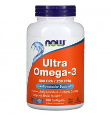 Now Foods Ультра Омега-3 500 ЭПК/250 ДГК 180 капсул