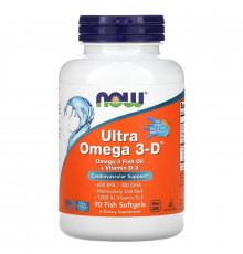 Now Foods, Ultra Omega 3-D, 90 Softgels