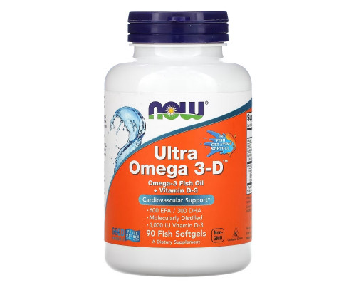 Now Foods, Ultra Omega 3-D, 90 Softgels Now Foods, Ultra Omega 3-D, 90 Softgels