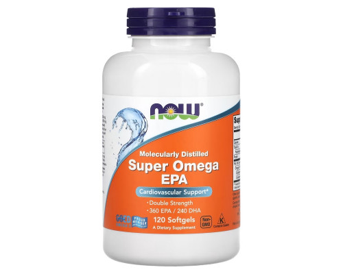 Now Foods Super EPA Молекулярно дистиллированный 120 капсул
