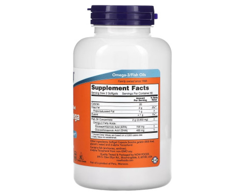 Now Foods Super EPA Молекулярно дистиллированный 120 капсул
