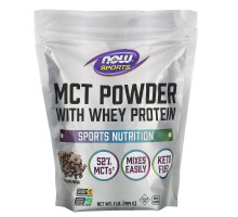 Now Foods, Sports, MCT Powder with Whey Protein, Chocolate Mocha, 1 lb (454 g)