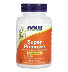 Женское здоровье NOW Foods, Super Primrose, масло примулы, 1300 мг, 60 капсул