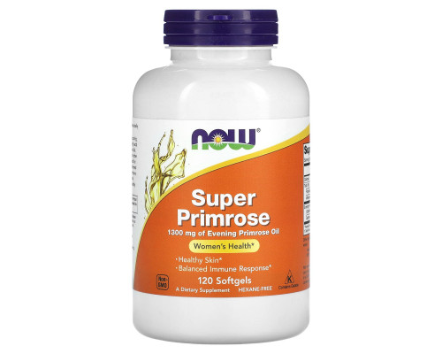 Now Foods Super Primrose Масло примулы вечерней 120 капсул Now Foods Super Primrose Масло примулы вечерней 120 капсул