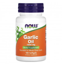Now Foods, Garlic Oil, 1,500 mg, 100 Softgels