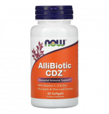 NOW Foods, AlliBiotic CDZ, Seasonal Immune Support, 60 Softgels