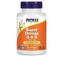 Now Foods, Super Omega 3- 6- 9, 1,200 mg, 90 Softgels