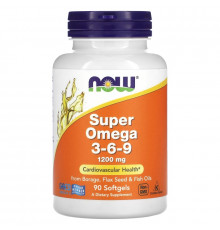 Now Foods, Super Omega 3- 6- 9, 1,200 mg, 90 Softgels