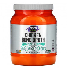 Для мышц и суставов NOW Foods, Sports, протеиновый порошок из куриного костного бульона, 544 г (1,2 фунта)
