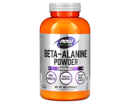 Now Foods, Sports, бета-аланин, чистый порошок, 17,6 унц. (500 г) Now Foods, Sports, бета-аланин, чистый порошок, 17,6 унц. (500 г)