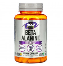 Now Foods, Бета-аланин, 750 мг, 120 капсул