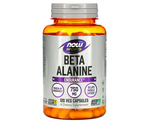 Now Foods, Бета-аланин, 750 мг, 120 капсул Now Foods, Бета-аланин, 750 мг, 120 капсул