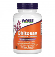 Now Foods, Chitosan Plus Chromium, 500 mg, 120 Veg Capsules