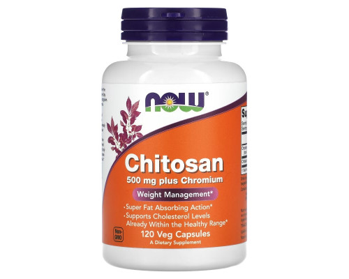 Now Foods, Chitosan Plus Chromium, 500 mg, 120 Veg Capsules Now Foods, Chitosan Plus Chromium, 500 mg, 120 Veg Capsules