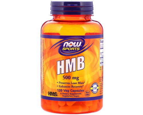 Now Foods, Сейчас спорт, HMB, 500 мг, 120 Вегетарианских Капсул Now Foods, Сейчас спорт, HMB, 500 мг, 120 Вегетарианских Капсул