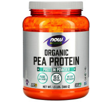 Now Foods, Sports, Белок из гороха органического происхождения, натуральный, не содержащий вкусовых добавок, 680 г (1,5 фунта)
