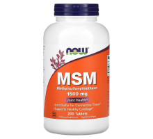 Now Foods MSM Метилсульфонилметан 1500 мг 200 таблеток