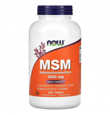 Now Foods MSM Метилсульфонилметан 1500 мг 200 таблеток