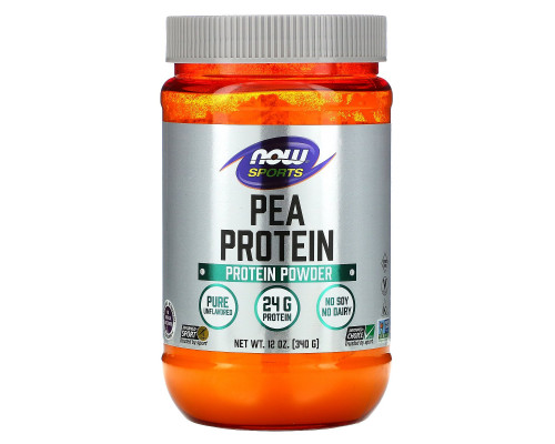 Now Foods, Гороховый белок, натуральный, без вкусовых добавок, 12 унций (340 г) Now Foods, Гороховый белок, натуральный, без вкусовых добавок, 12 унций (340 г)