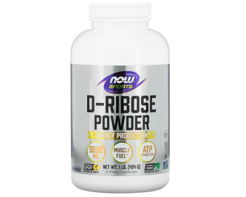 Now Foods Sports Д-рибоза порошок 1 фунт (454 г) Now Foods Sports Д-рибоза порошок 1 фунт (454 г)