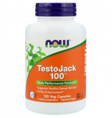 Now Foods, TestoJack 100, 120 растительных капсул