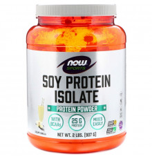 Now Foods, Sports, Soy Protein Isolate, Protein Powder, Creamy Vanilla, 2 lbs (907 g)