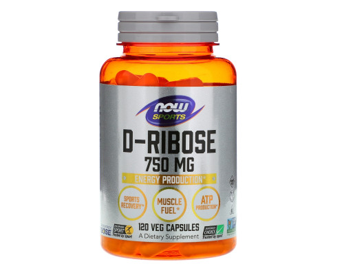 Now Foods D-рибоза 750 мг 120 капсул Now Foods D-рибоза 750 мг 120 капсул