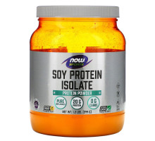 Now Foods, Спортивный продукт, изолят соевого белка, натуральный вкус без вкусовых добавок, 544 г (1,2 фунта)