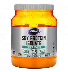 Now Foods, Спортивный продукт, изолят соевого белка, натуральный вкус без вкусовых добавок, 544 г (1,2 фунта)
