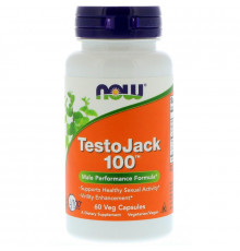 Now Foods, TestoJack 100, 60 растительных капсул