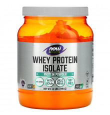 Now Foods, Для спорта, изолят сывороточного протеина, натуральный вкус, 1,2 фунта (544 г)