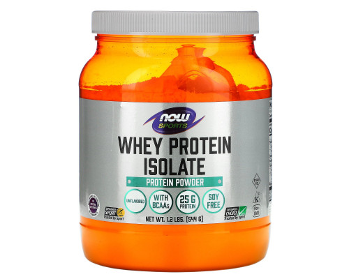 Now Foods, Для спорта, изолят сывороточного протеина, натуральный вкус, 1,2 фунта (544 г) Now Foods, Для спорта, изолят сывороточного протеина, натуральный вкус, 1,2 фунта (544 г)