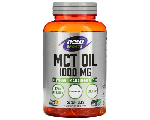Now Foods Спортивное питание Масло МСТ 1000 мг 150 гелевых капсул Now Foods Спортивное питание Масло МСТ 1000 мг 150 гелевых капсул