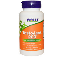 Now Foods TestoJack 200 Экстра сильный 60 растительных капсул