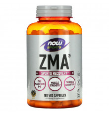 Now Foods, Спортивное питание, Комплекс ZMA, Восстановление после физических упражнений, 180 капсул