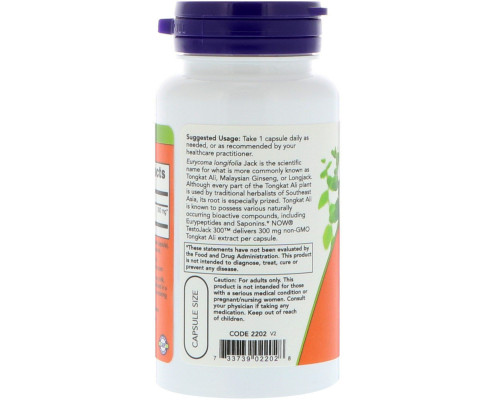 Now Foods TestoJack 300 60 вегетарианских капсул Now Foods TestoJack 300 60 вегетарианских капсул