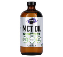 Now Foods, Спортивное питание, чистое триглицеридное масло с цепочками средней длины, 16 жидких унций (473 мл)