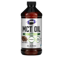 Now Foods, Спортивное питание, триглицеридное масло с цепочками средней длины, шоколадный мокко, 16 жидких унций (473 мл)
