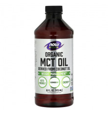 Для похудения и контроля веса NOW Foods, Sports, органическое масло среднецепочечных триглицеридов, 473 мл (16 жидк. Унций)