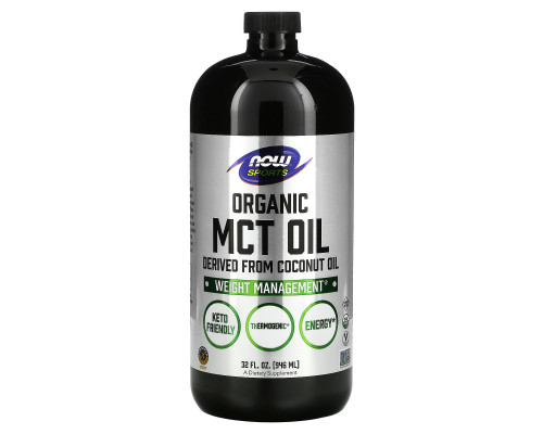 Now Foods, Sports, Organic MCT Oil, 32 fl oz (946 ml) Now Foods, Sports, Organic MCT Oil, 32 fl oz (946 ml)