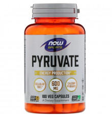 Now Foods, Пируват, 600 мг, 100 капсул