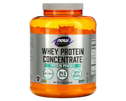 Now Foods, Whey Protein Concentrate, Natural Unflavored, 5 lbs (2268 g) Now Foods, Whey Protein Concentrate, Natural Unflavored, 5 lbs (2268 g)