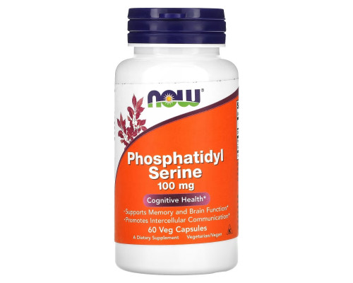 Now Foods, Phosphatidyl Serine, 100 mg, 60 Veg Capsules