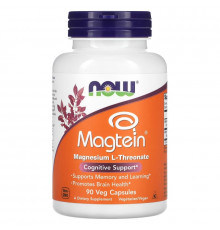 Now Foods Magtein когнитивная поддержка 90 растительных капсул