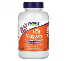 Магний NOW Foods, Magtein`` 180 растительных капсул