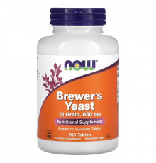 Now Foods Пивные дрожжи 650 мг 200 таблеток