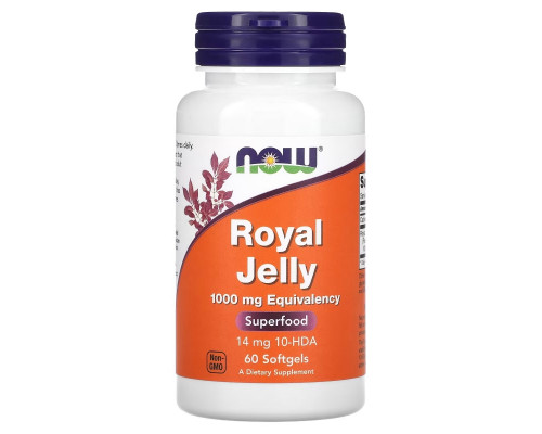 Now Foods Маточное молочко 60 желатиновых капсул Now Foods Маточное молочко 60 желатиновых капсул