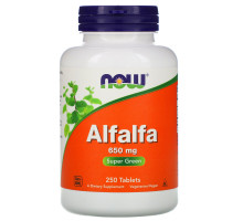 NOW Foods Люцерна 650 мг 250 таблеток