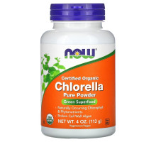 Now Foods Сертифицированная органическая хлорелла в порошке 4 унции (113 г)