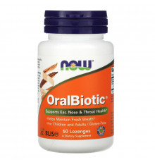 Now Foods OralBiotic 60 таблеток для рассасывания